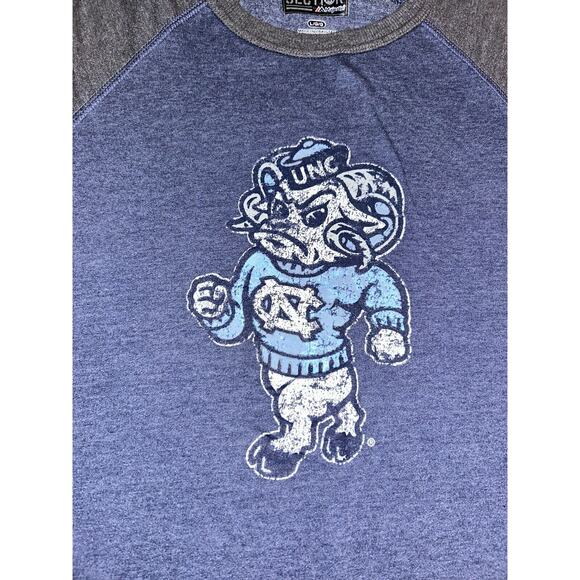 Majestic Men’s North Carolina UNC Long Sleeve Ram Gray Sweatshirt Large L - Picture 10 of 10